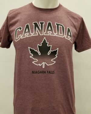 T310 - GRADIENT LEAF - Burgundy Heather