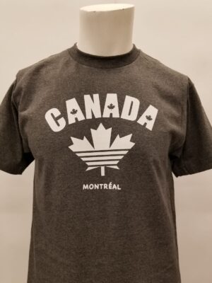 T 314 - SPORTY WHITE - Charcoal Heather