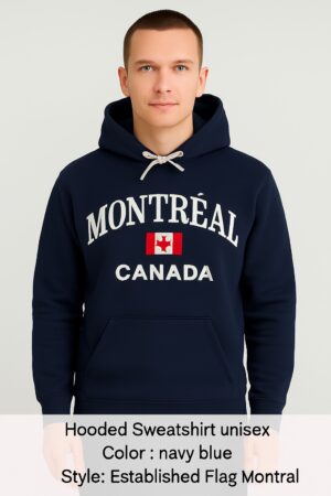 Navy Authentic Flag Hoodie