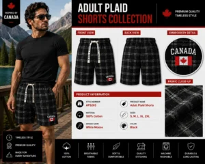 Authentic Flag Canada Balck