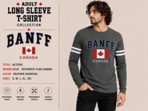 Authentic Flag Canada Banff Charcoal