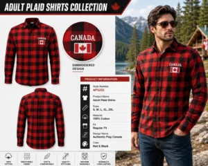 Authentic Flag Canada Red and Black