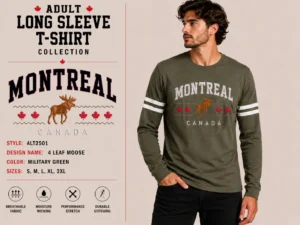 Four Leaf Moose Montreal Military Green