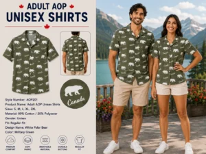 White Polar Bear Green